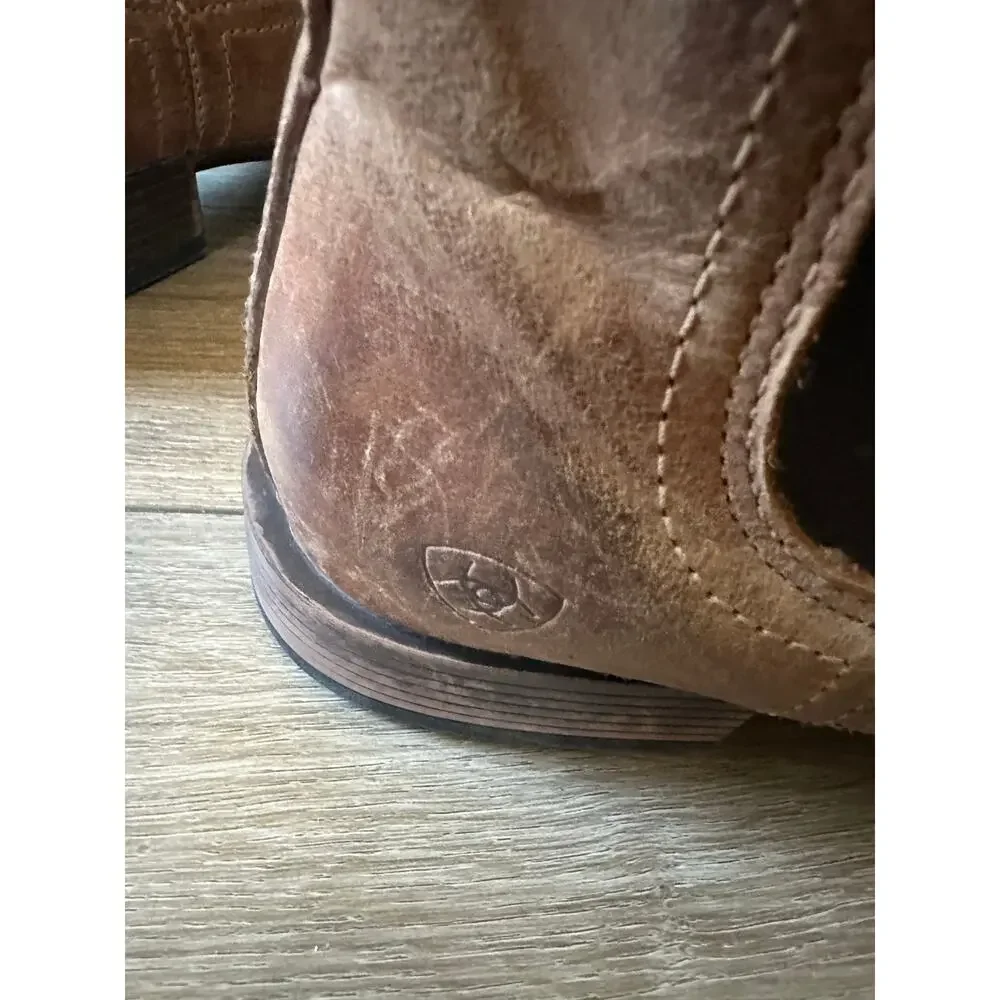 Ariat Booker Ultra Western Chelsea Brown Boot size 11EE